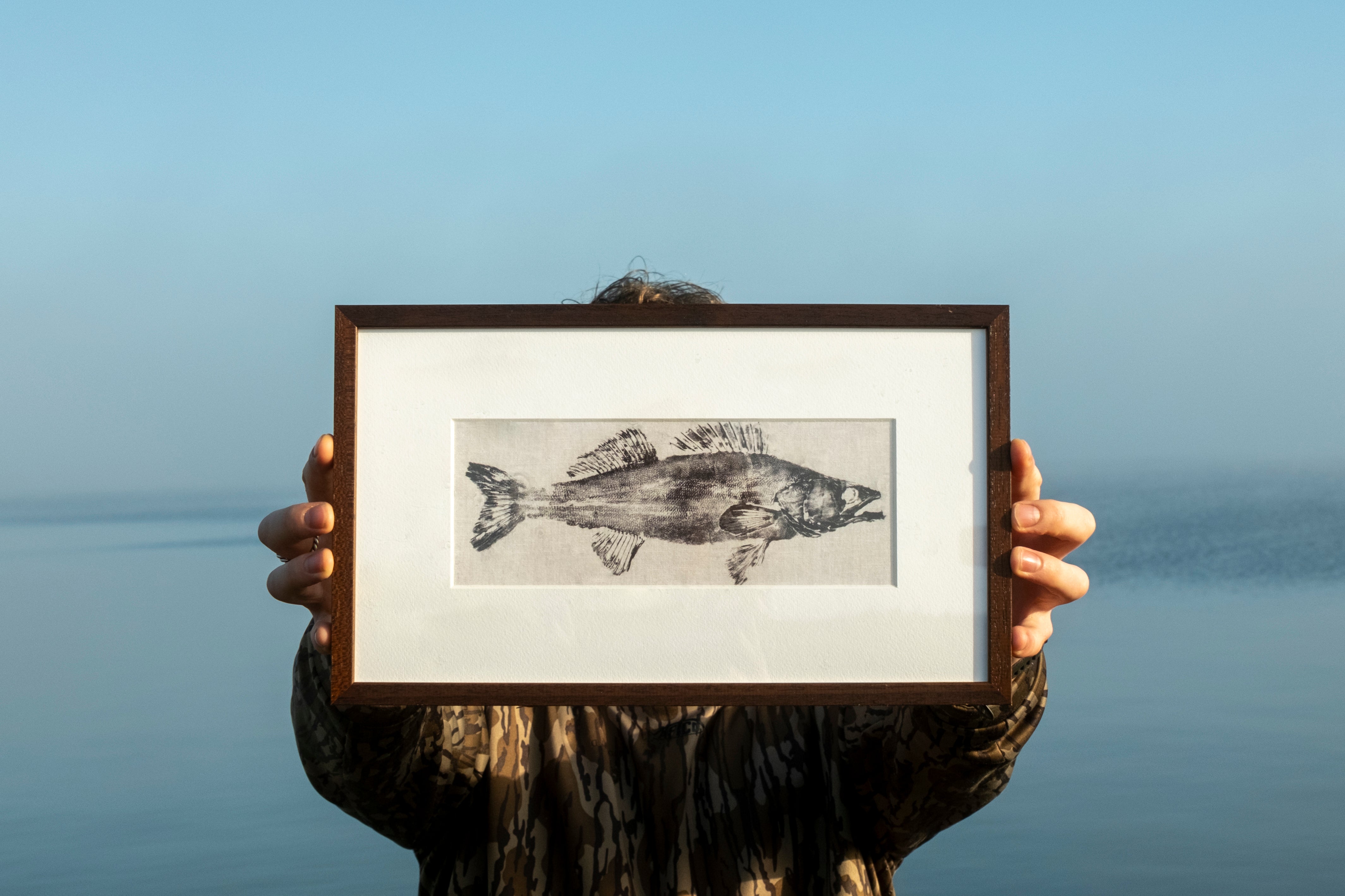 伊藤正道 版画 On the Fish 25/200 Utagawa Hiroshige - Isaki and