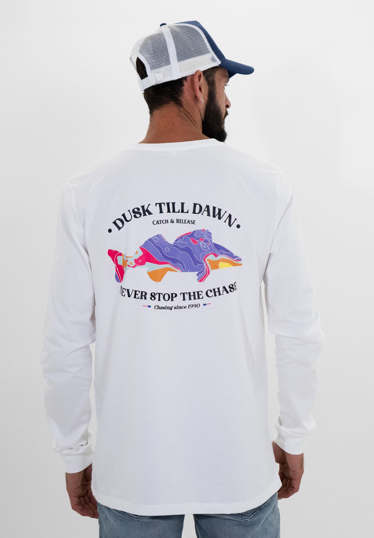 Fishing Long sleeve white 